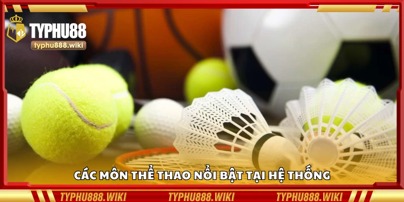 Một số môn thể thao nổi bật tại nền tảng