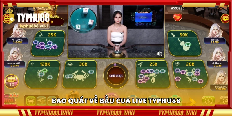 Khái quát về bầu cua live Typhu88